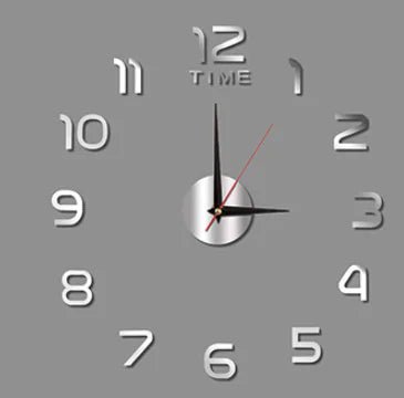 DIY 3D Frameless Wall Clock Kit - Catch Cards