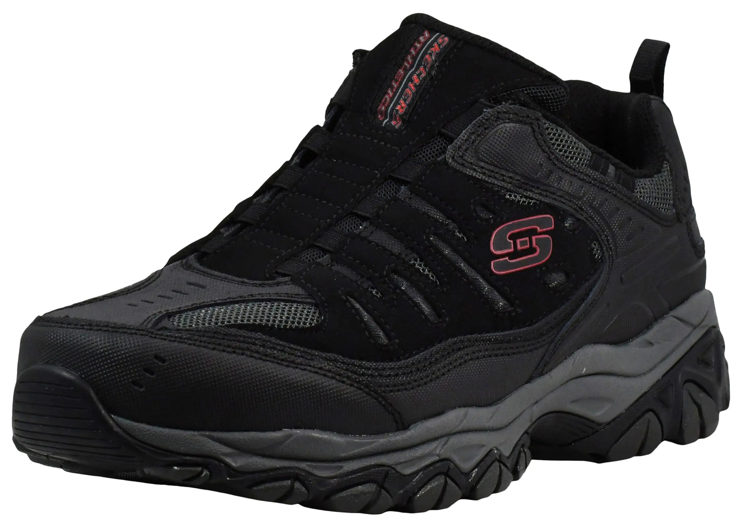 Skechers Afterburn M fit Wonted 9 X-Wide para hombre, negro/carbón