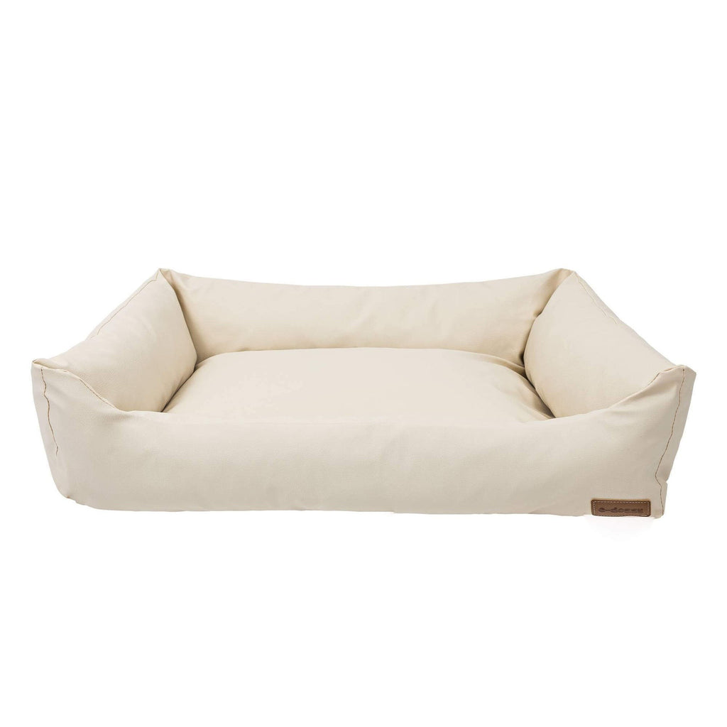 Big Den Waterproof Dog & Cat Basket Bed – Beige, M