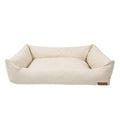 Big Den Waterproof Dog & Cat Basket Bed – Beige, M