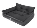 Hano Dog & Cat Bed with Removable Cover – Black, XL