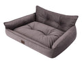 Hano Dog & Cat Bed with Removable Cover – Brown, XXL