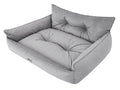 Hano Dog & Cat Bed with Removable Cover – Grey, XXL