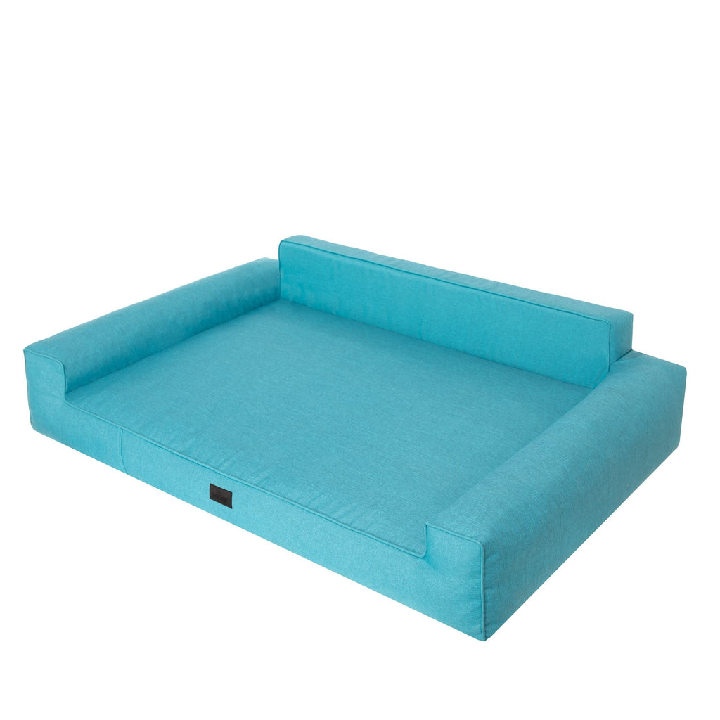 Mano Dog Bed with Removable Cover – Blue, XXL