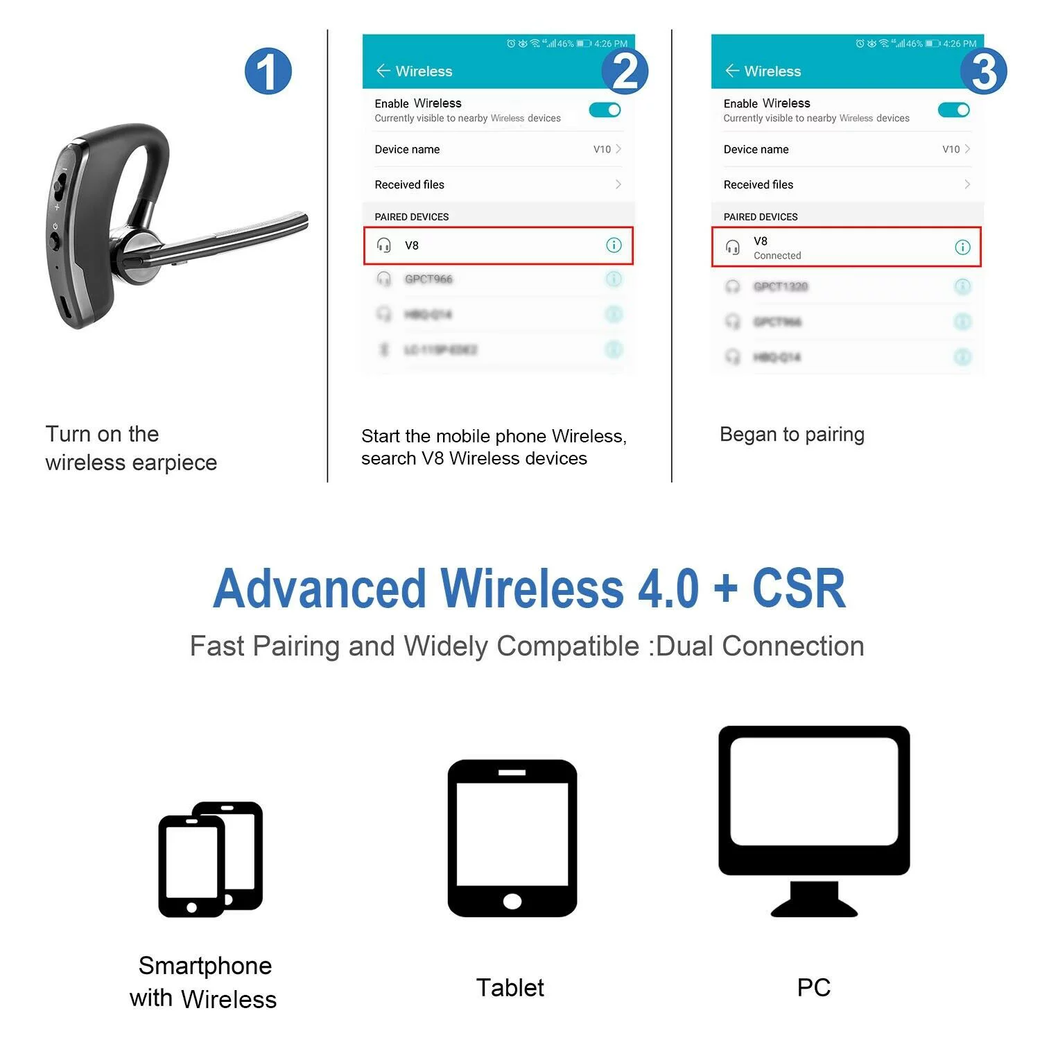ClearSound Bluetooth-Headset für LKW-Fahrer | komfortables Bluetooth-Headset