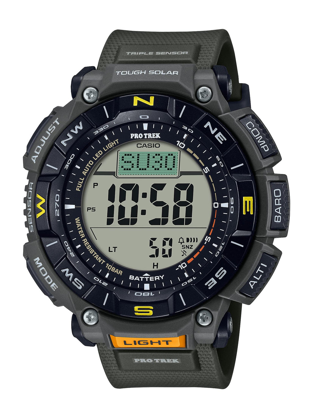 Casio PRG340 Pro Trek | Green Series | 100M vandafvisende | Avancerede sensorer | Outdoor eventyrur