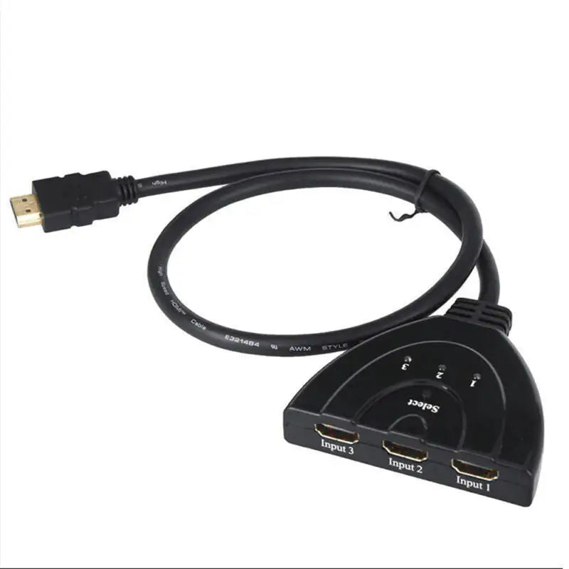 Cable divisor HDMI de 3 puertos 1080/4K, adaptador de concentrador para HDTV, PS4 y Xbox