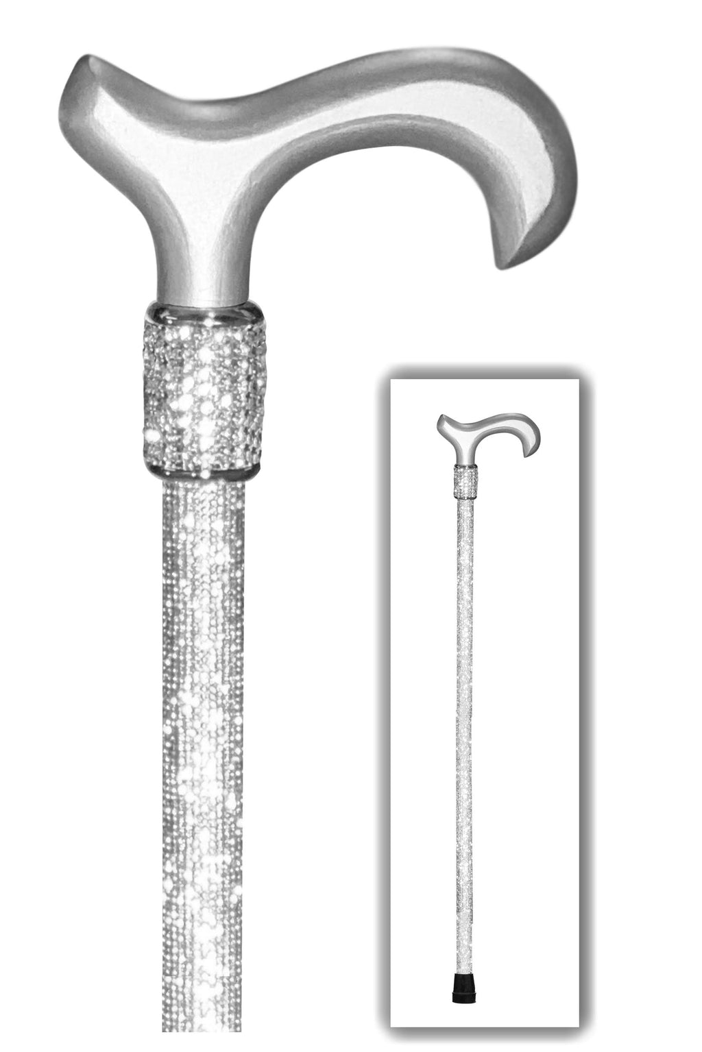 OrthoGlam Crystal Elegance Fashion Cane - Stylish Bling Walking Aid | fashion walking cane