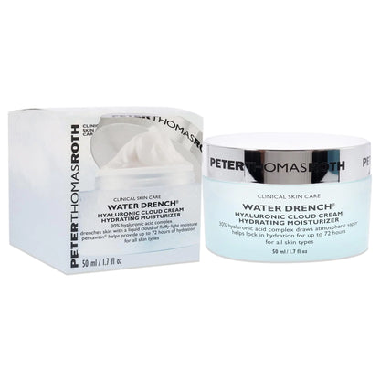 Peter Thomas Roth | Water Drench Hyaluronic Cloud Cream | Niisutav niisutaja näole, kuni 72 tundi niisutust nooruslikuma välimusega naha jaoks, lõhnaaineteta, 1,69 Fl Oz 1,7 Fl Oz (1 tk)