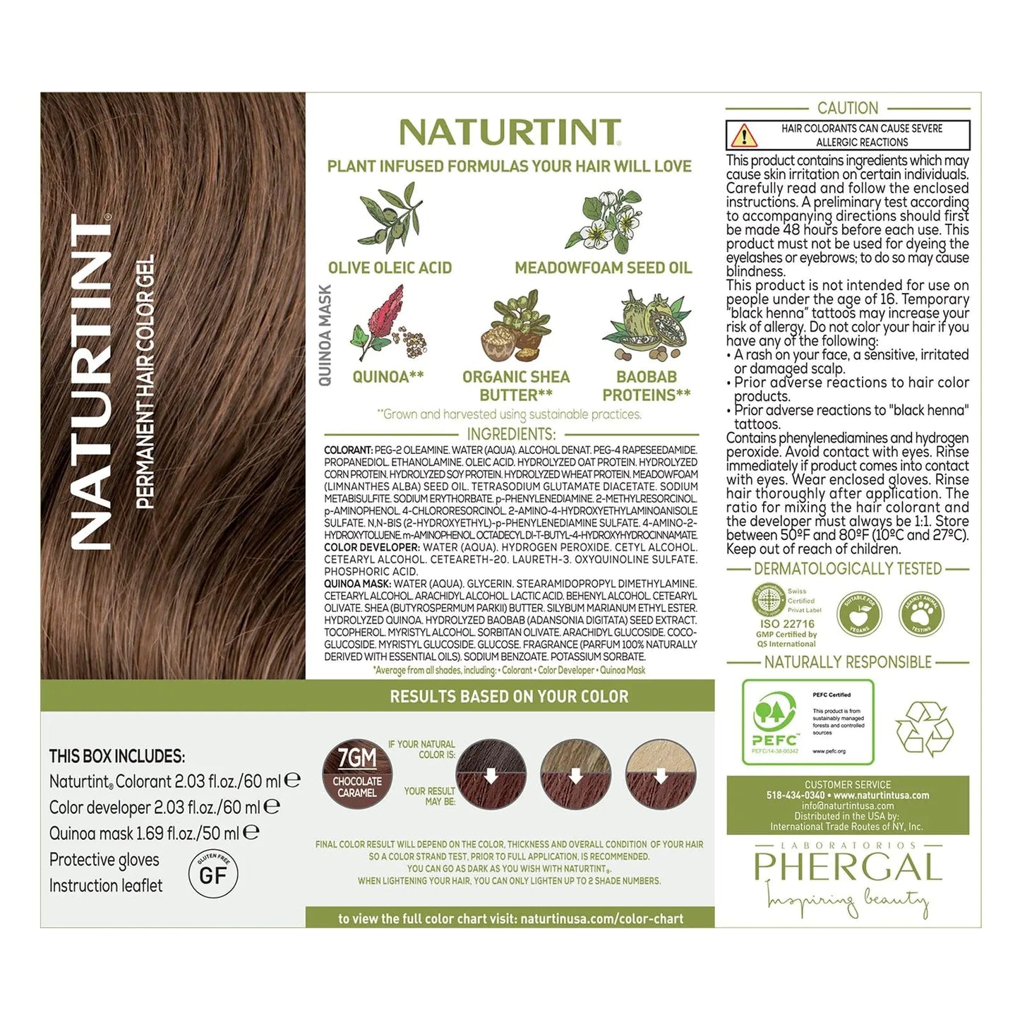 Naturtint Permanent Hair Color 7GM Chocolate Caramel (Pack of 6), Ammonia Free, Vegan, Cruelty Free, up to 100% Gray Coverage, Long Lasting Results (Packaging may vary)