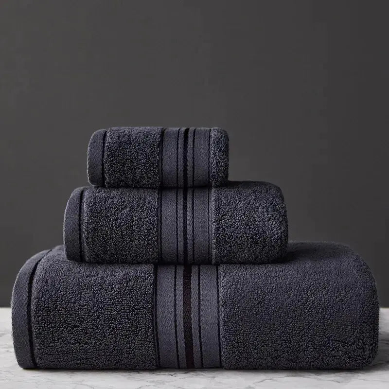 New Egyptian Cotton Bath Towel Set  Made from premium Egyptian cotton, these towels are soft, absorbent, and durable. Egyptian Cotton Towel Set