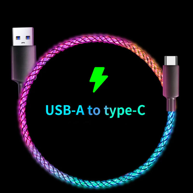 Cable de datos luminoso RGB