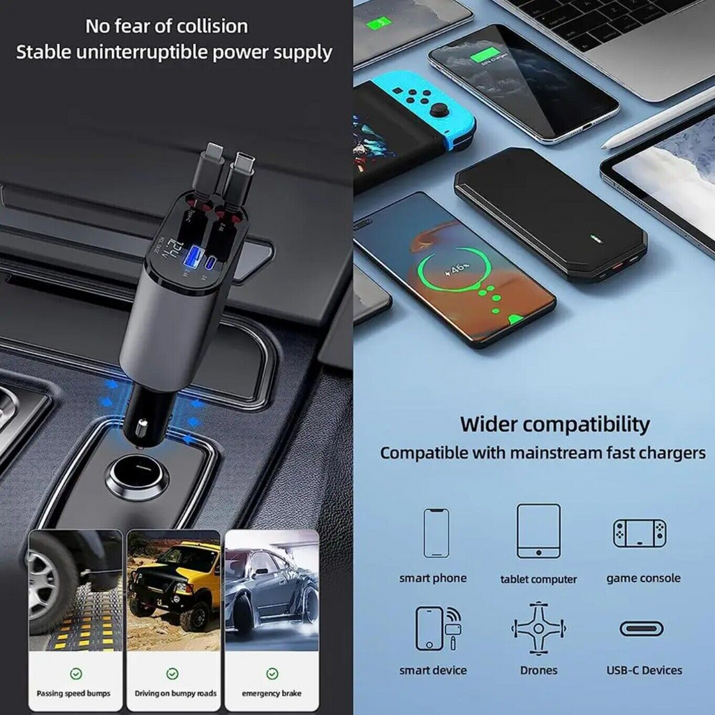 SpeedCharge 4-in-1 Car Charger | fast car charger