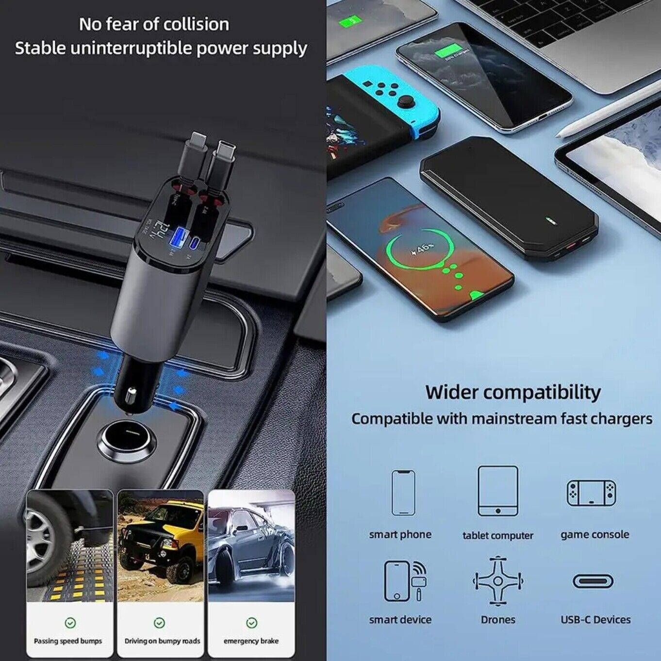 SpeedCharge 4-in-1 Car Charger | fast car charger