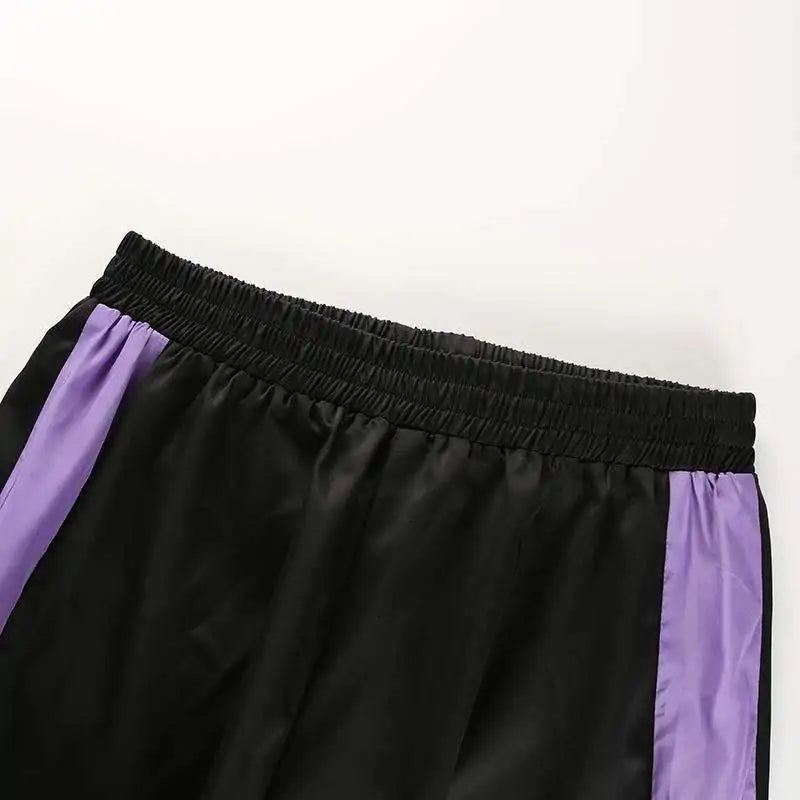 Pantalones deportivos de cintura alta Gestreifte