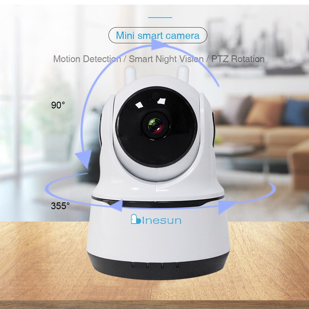 US | 1080P Wireless Night Vision Camera Security with Motion Alert