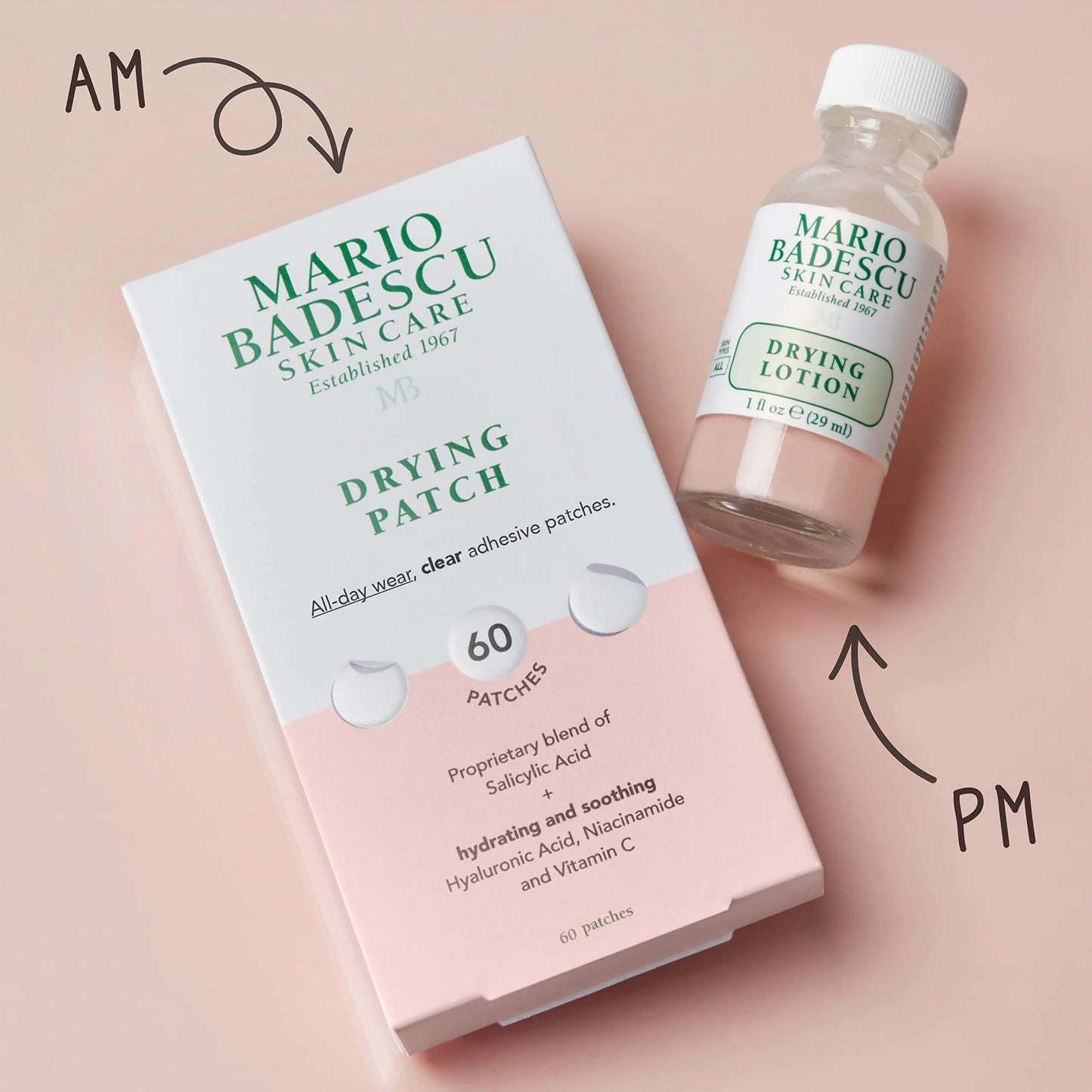 Mario Badescu 干燥乳液，1 液体盎司 1 液体盎司（1 包）干燥乳液塑料瓶，1 液体盎司