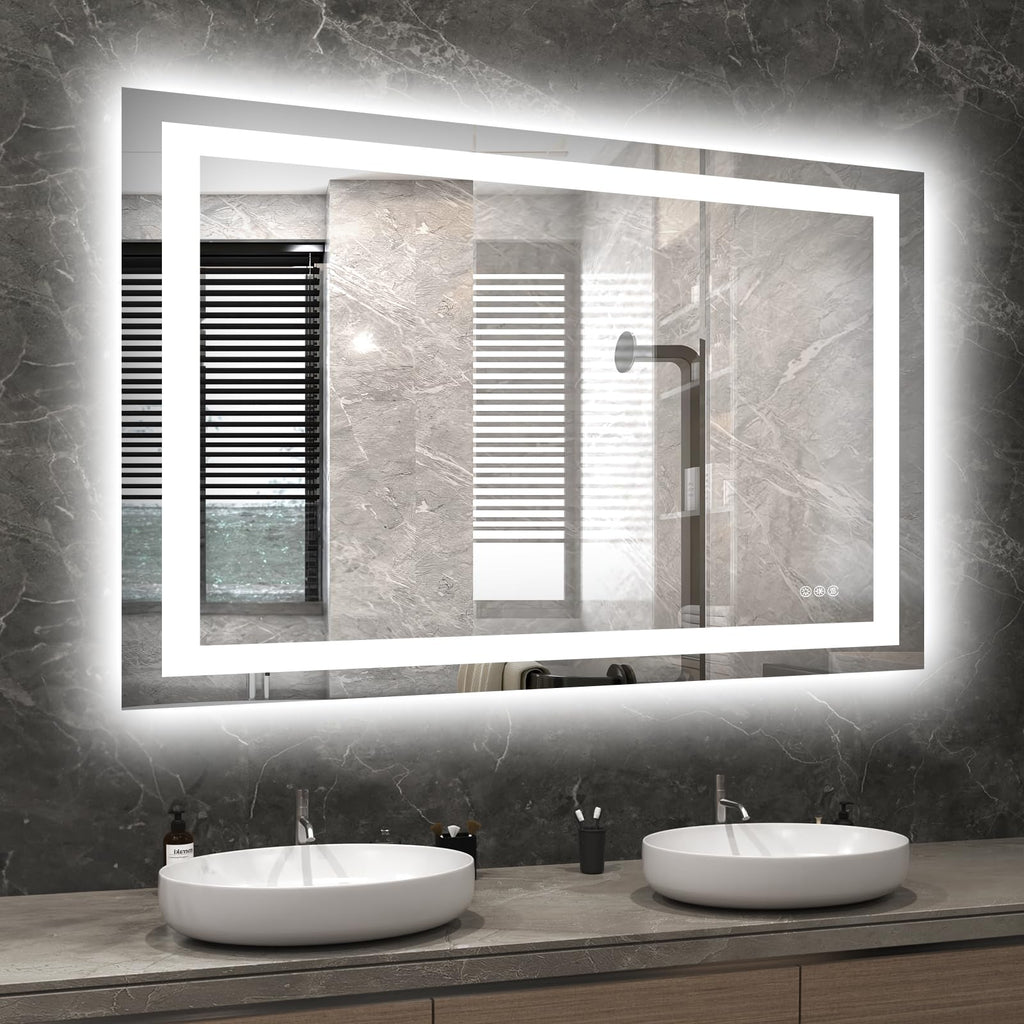 Hivone 40x34 Illuminated LED Vanity Mirror