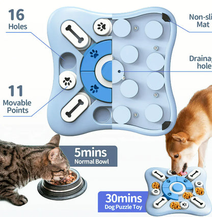 Interactive Slow Feeder Puzzle Toy for Dogs