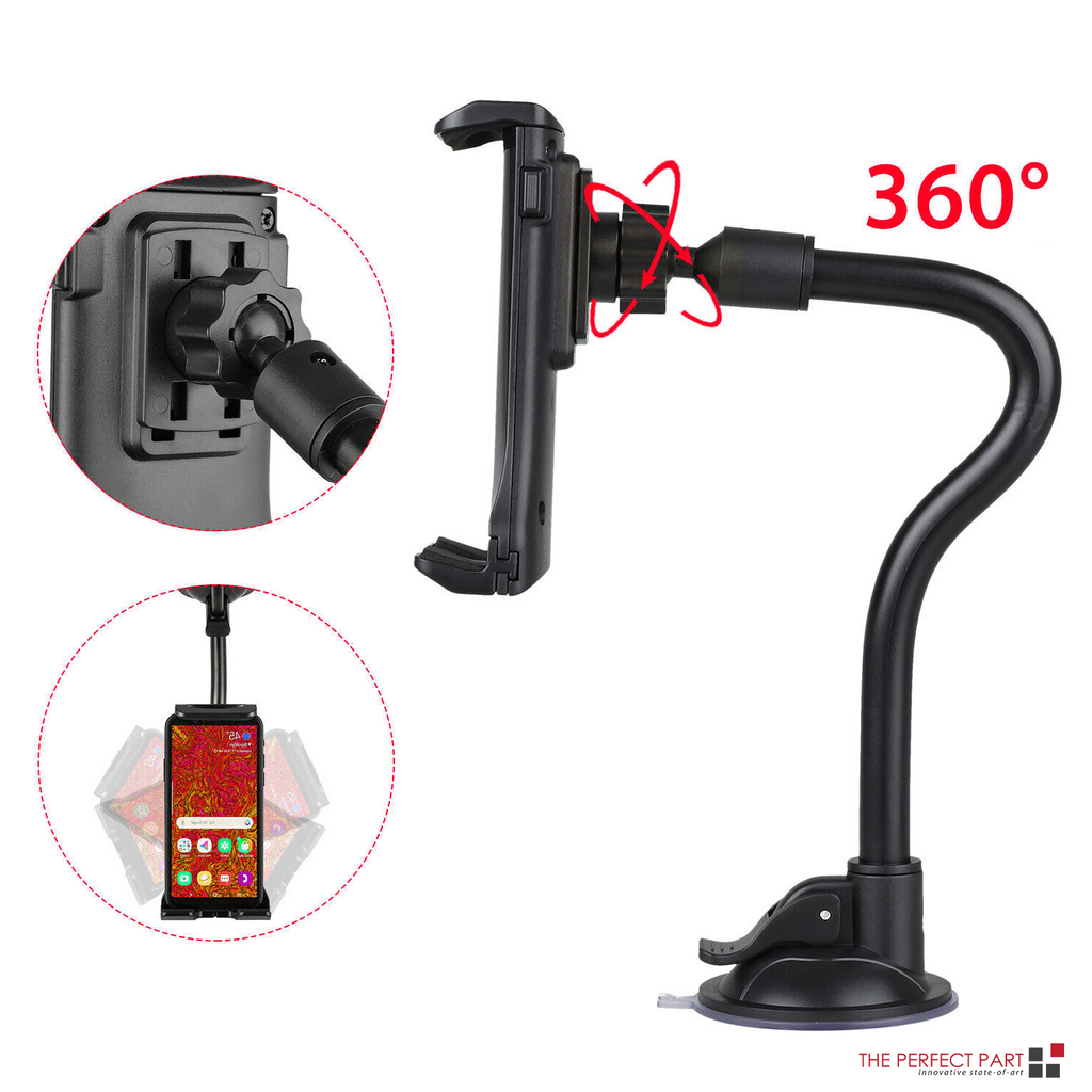 Supporto universale a 360° per parabrezza e scrivania per dispositivi