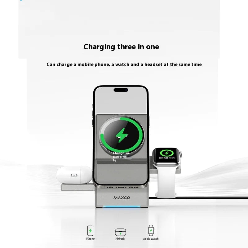 3 in 1 Rotating Wireless Charger