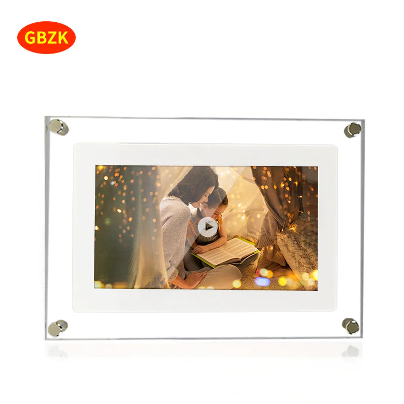 Acrylic Transparent Crystal Digital Photo Frame Video Player