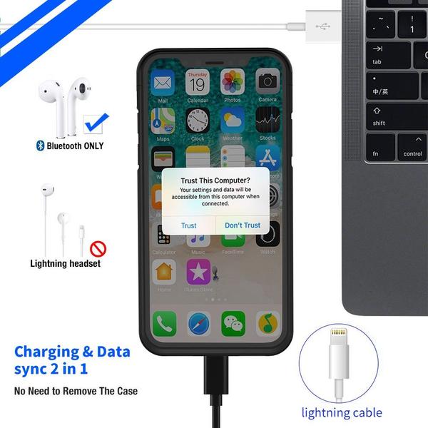 Custodia Boost per iPhone XS Max da 5000mAh con supporto