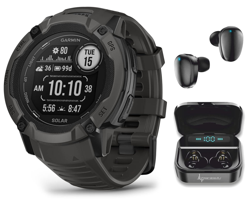 Garmin Instinct 2X Solar Adventure Smartwatch-Bundle