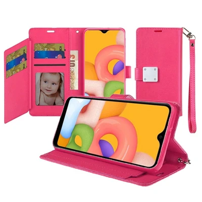 Samsung A01 Leather Wallet Case