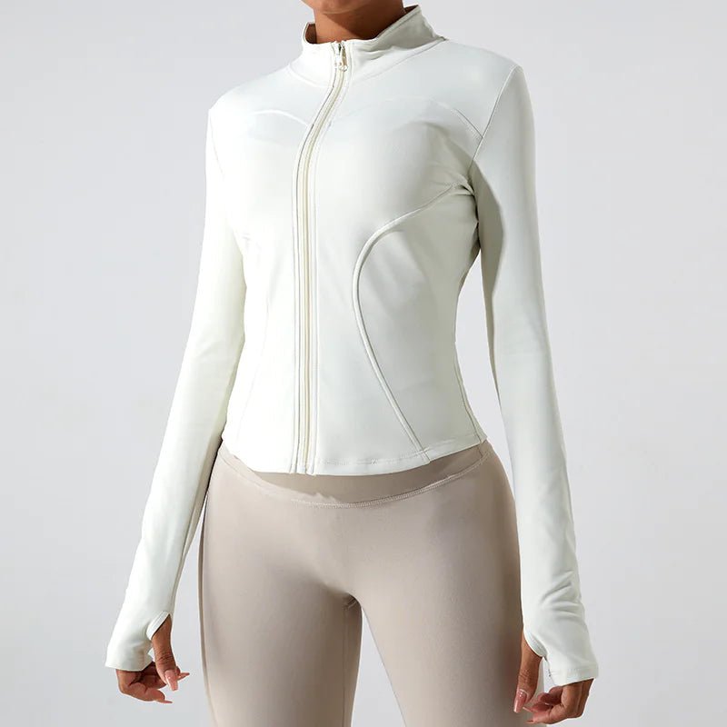 Fleece - Lined Yoga Jacket - Catch Cards
