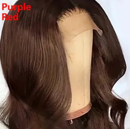 Front Lace Dark Brown Big Wave Wig - Catch Cards