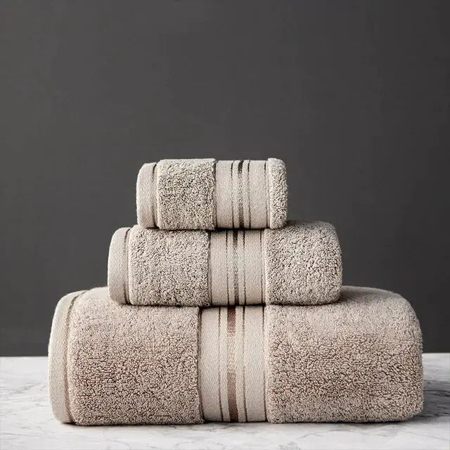 New Egyptian Cotton Bath Towel Set  Made from premium Egyptian cotton, these towels are soft, absorbent, and durable. Egyptian Cotton Towel Set