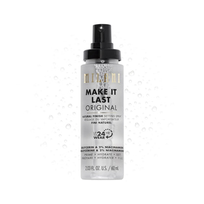 Milani Make It Last Original - Natural Finish Setting Spray 3-in-1 Setting Spray ja Primer- Prime + Correct + Set Makeup Finishing Spray ja Primer - Long Lasting Makeup Primer and Spray 2.03 Fl. Oz