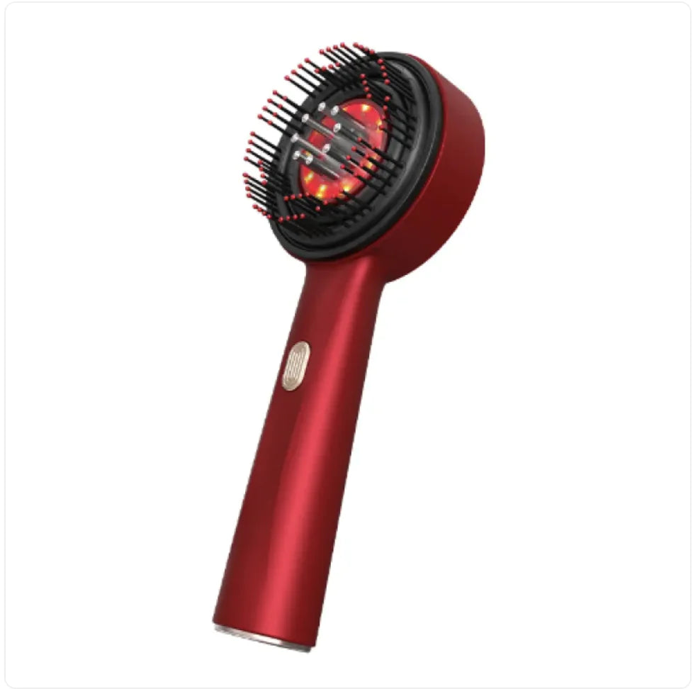 Electric Scalp Massager Comb with Red Light Therapy