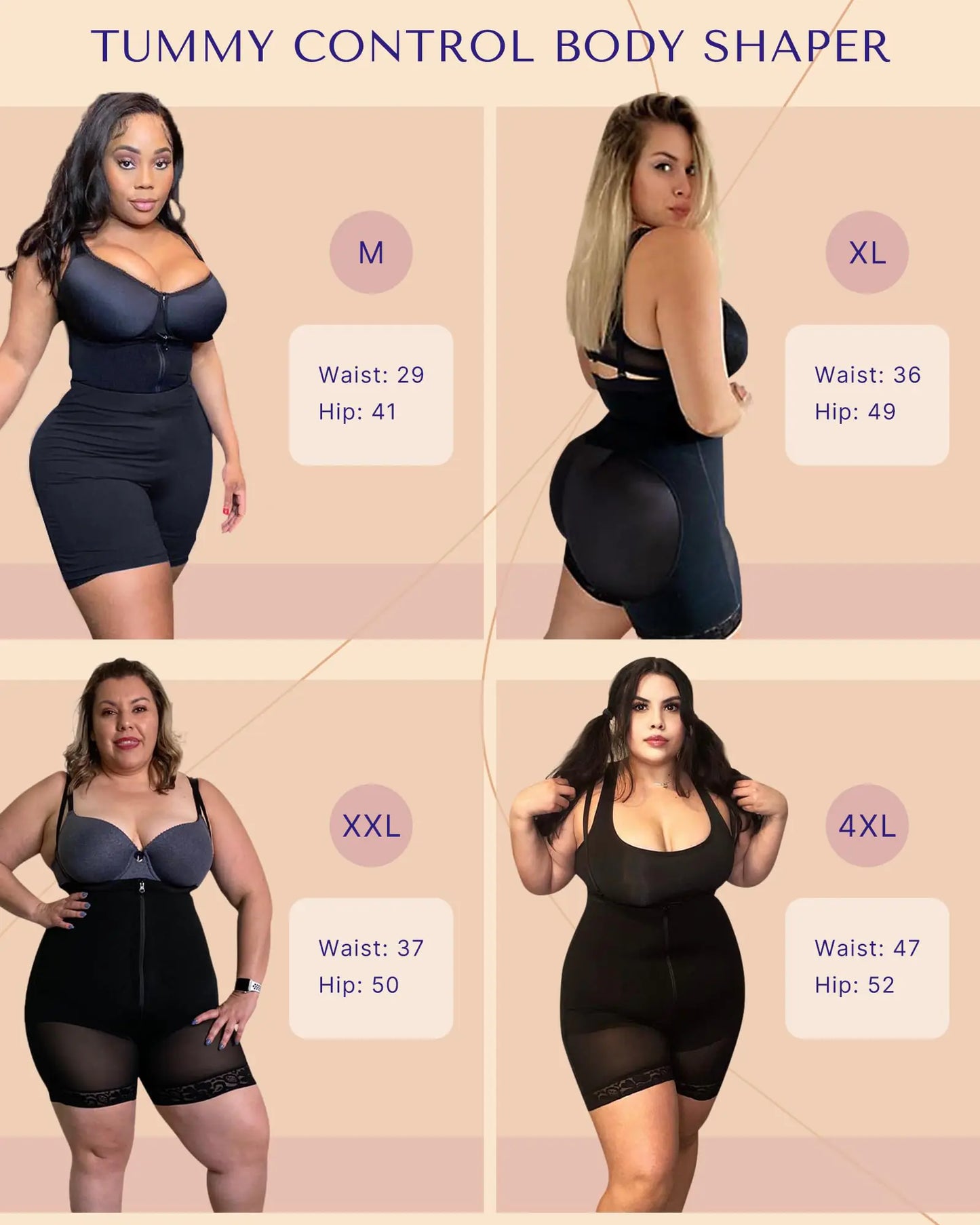 SHAPELLX Colombianas Shapewear for Women Tummy Control Plus Size Postpartum Body Shaper Butt Lifting Bodysuit A1-black Small