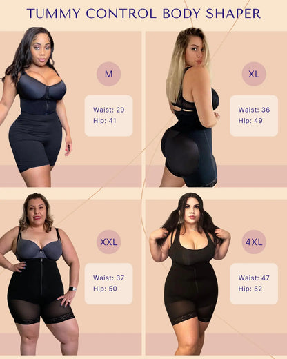 SHAPELLX Colombianas Shapewear naistele Tummy Control Plus Size Sünnitusjärgne Body Shaper tagumikku tõstev Bodysuit A1-must väike