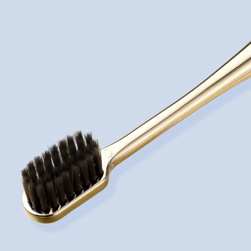 Gold - Plated Soft - Bristle Toothbrush - Catch Cards