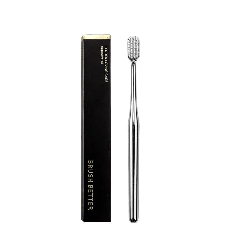 Gold - Plated Soft - Bristle Toothbrush - Catch Cards