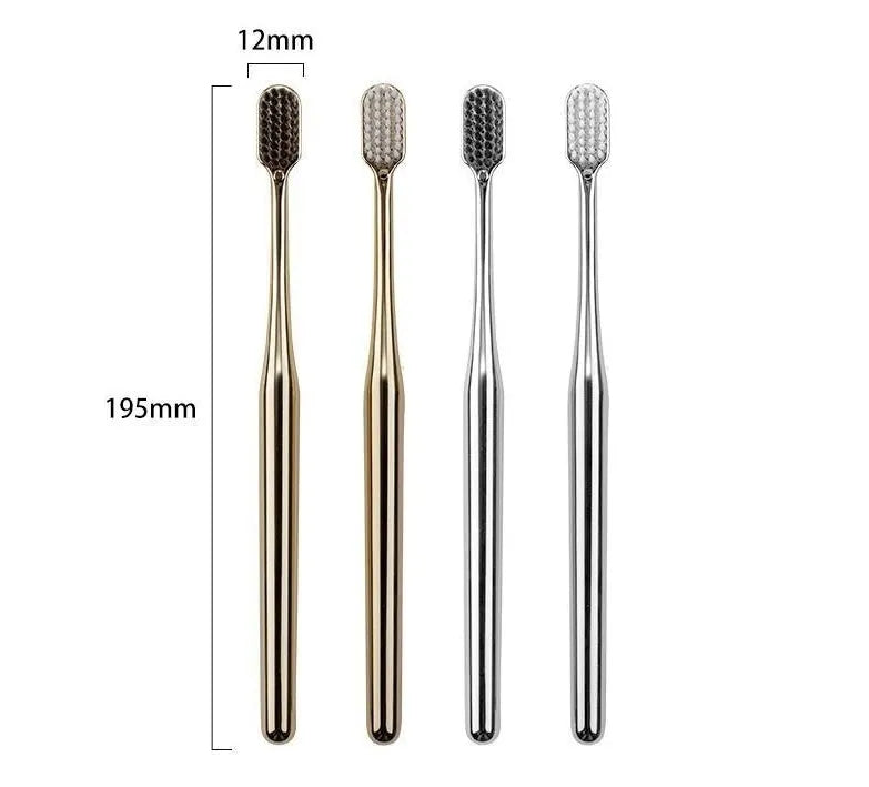 Gold-Plated Soft-Bristle Toothbrush