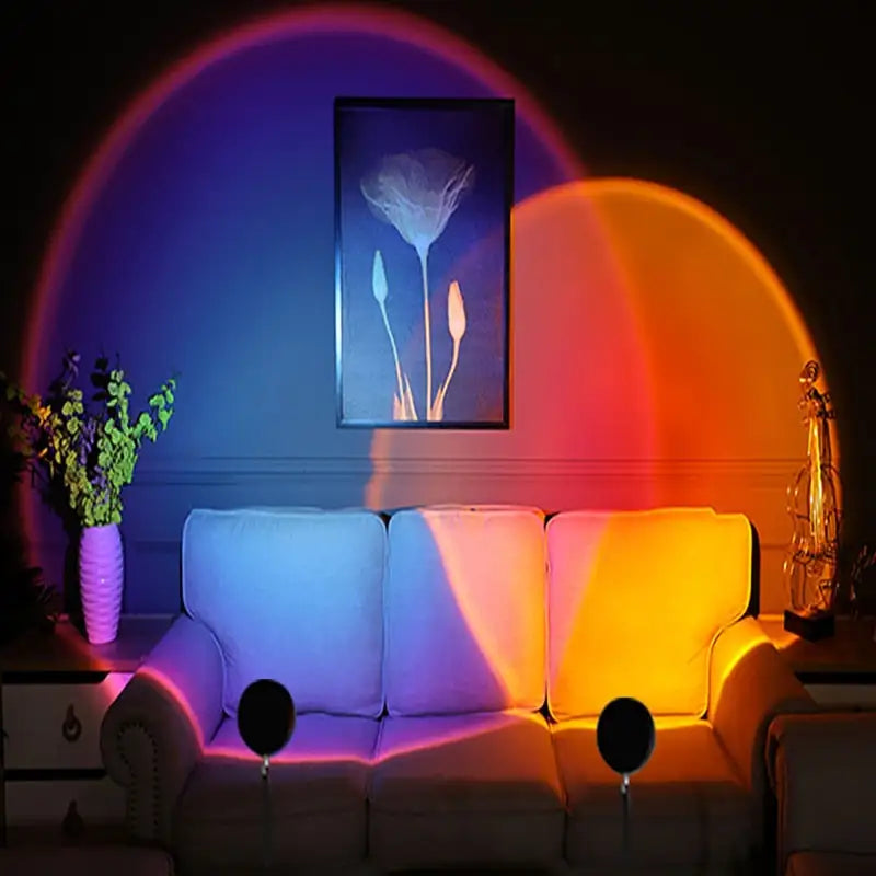 Sunset-Inspired LED Lamp