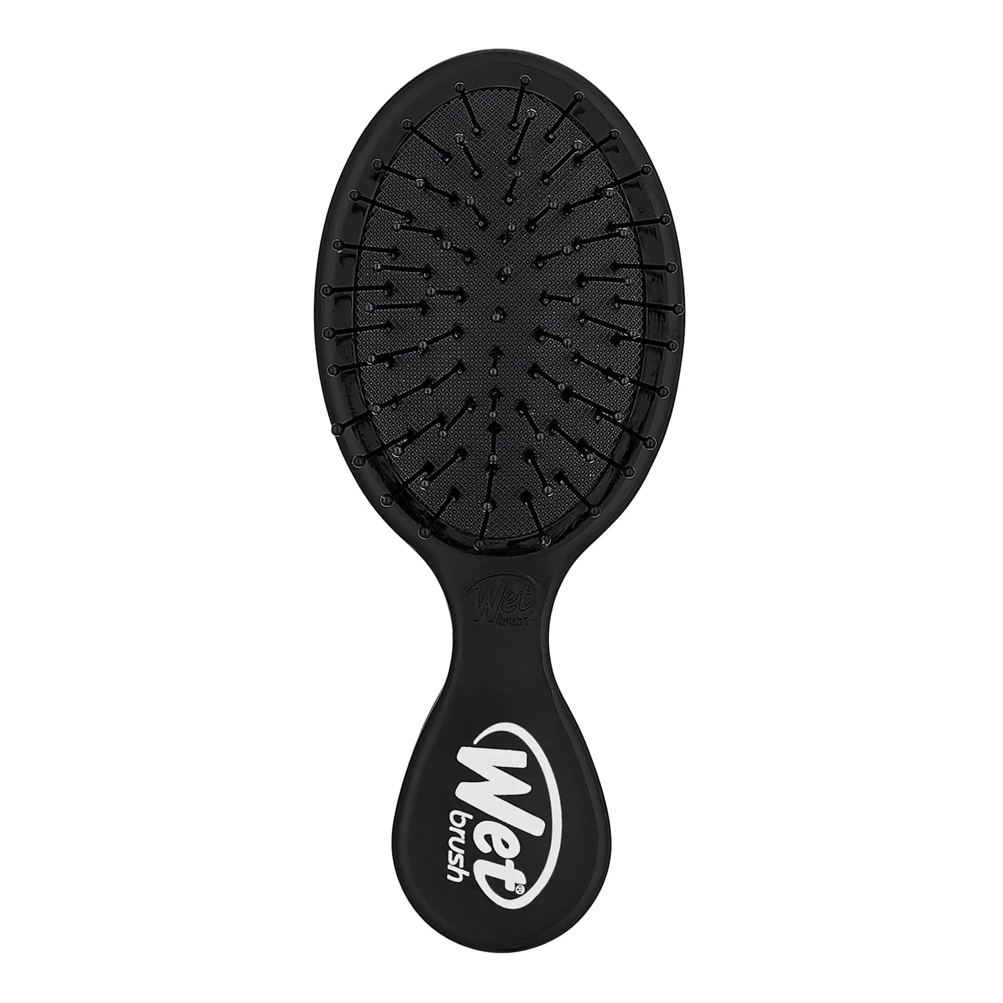 Wet Brush Detangling Brush, Mini Detangler Brush (Black) - Wet & Dry Tangle-Free Hair Brush for Women & Men - No Tangle Soft & Flexible Bristles for Straight, Curly, & Thick Hair Black 1 Count (Pack of 1)