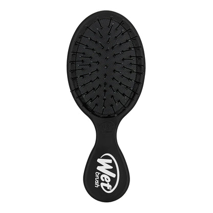 Cepillo desenredante Wet Brush, minicepillo (negro). Cepillo antienredos para cabello húmedo y seco, para mujeres y hombres. Cerdas suaves y flexibles para cabello liso, rizado y grueso. 1 unidad (paquete de 1).