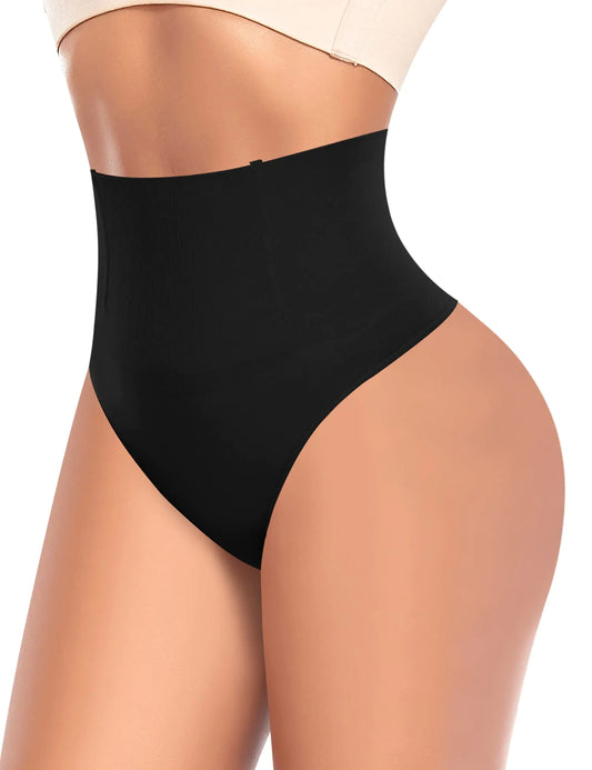 Tanga moldeadora de abdomen para mujer, ropa interior moldeadora de cintura alta, sin costuras, bragas moldeadoras, faja A# negra (cintura media), talla XX-Large