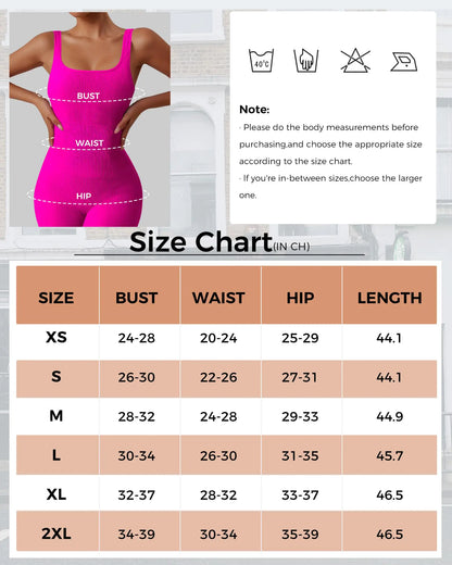 AURUZA Jumpsuit for Women Workout Seamless Jumpsuits Yoga Ribbed One Piece Tank Tops Rompers Sleeveless Exercise Jumpsuits Pink Small