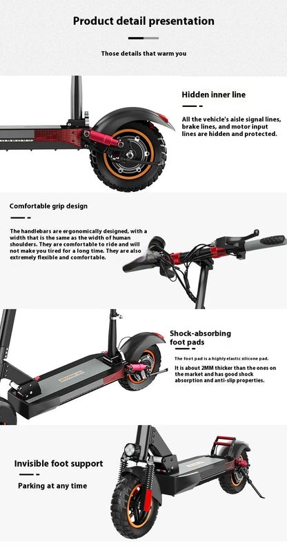 Dobbel støtdemper scooter