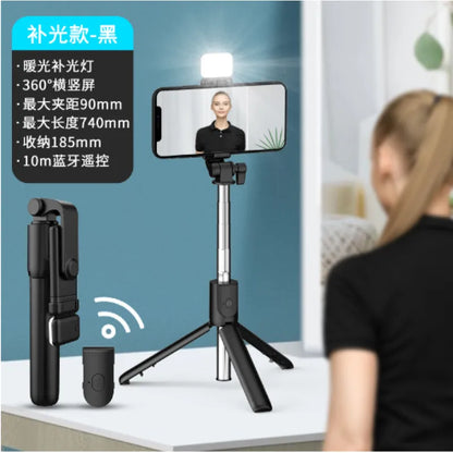 Mobile Phone Selfie Stick With Light