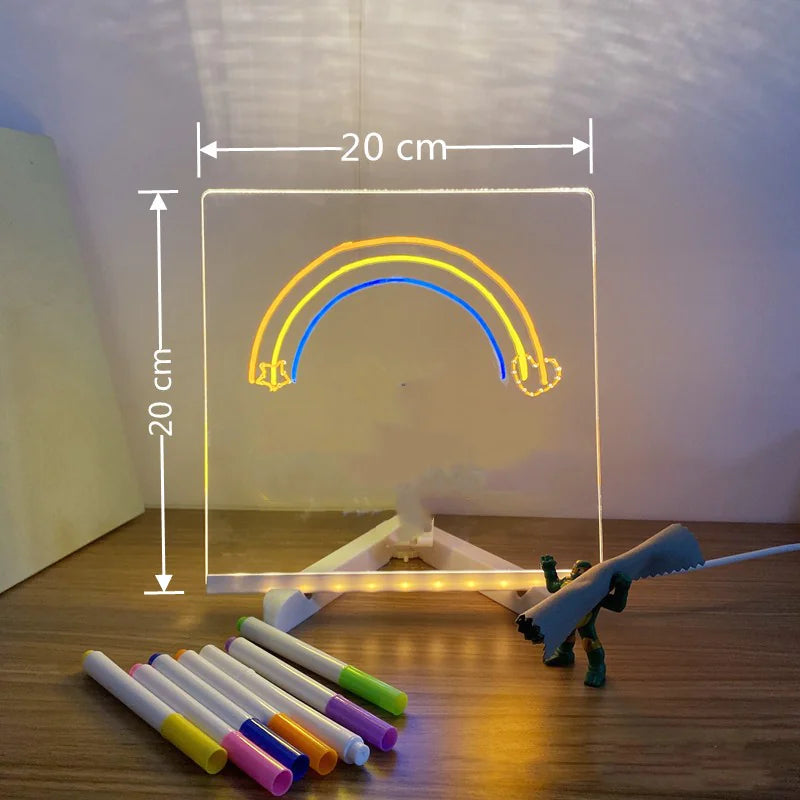 Lámpara LED acrílica para tablero de mensajes