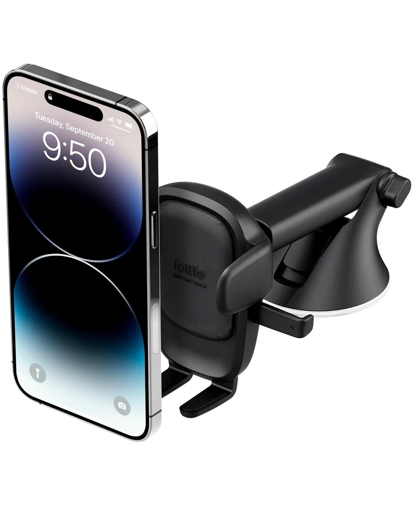 iOttie Easy One Touch 4 Dash & Windshield Universal Car Mount Phone Holder Desk Stand for - iPhone, Samsung, Moto, Huawei, Nokia, LG, Smartphones, Black - Catch Cards