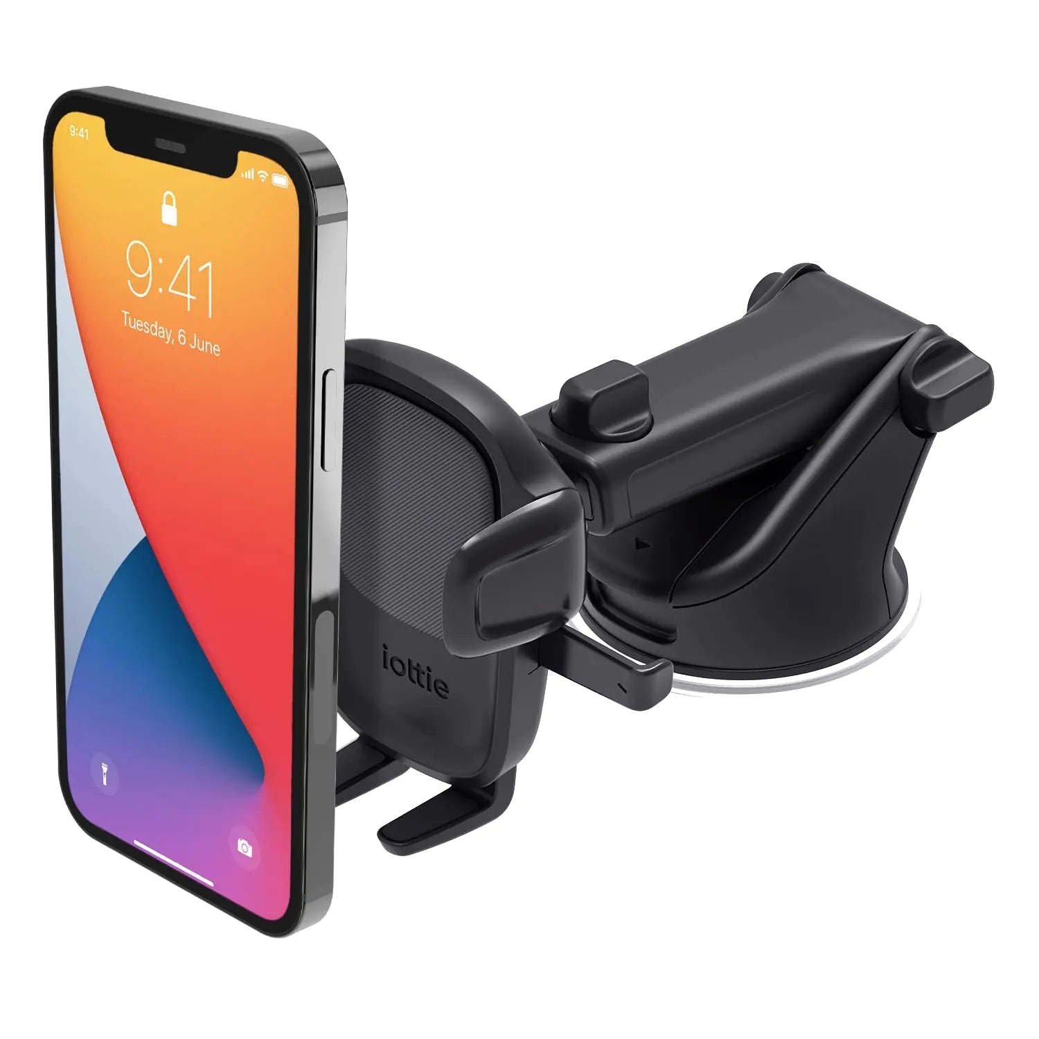 iOttie Easy One Touch 4 Dash & Windshield Universal Car Mount Phone Holder Desk Stand for - iPhone, Samsung, Moto, Huawei, Nokia, LG, Smartphones, Black - Catch Cards