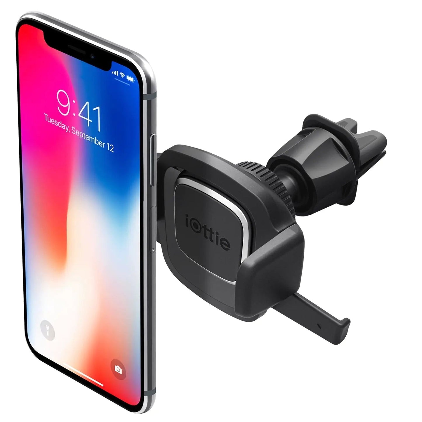 iOttie Easy One Touch 4 Dash & Windshield Universal Car Mount Phone Holder Desk Stand for - iPhone, Samsung, Moto, Huawei, Nokia, LG, Smartphones, Black - Catch Cards